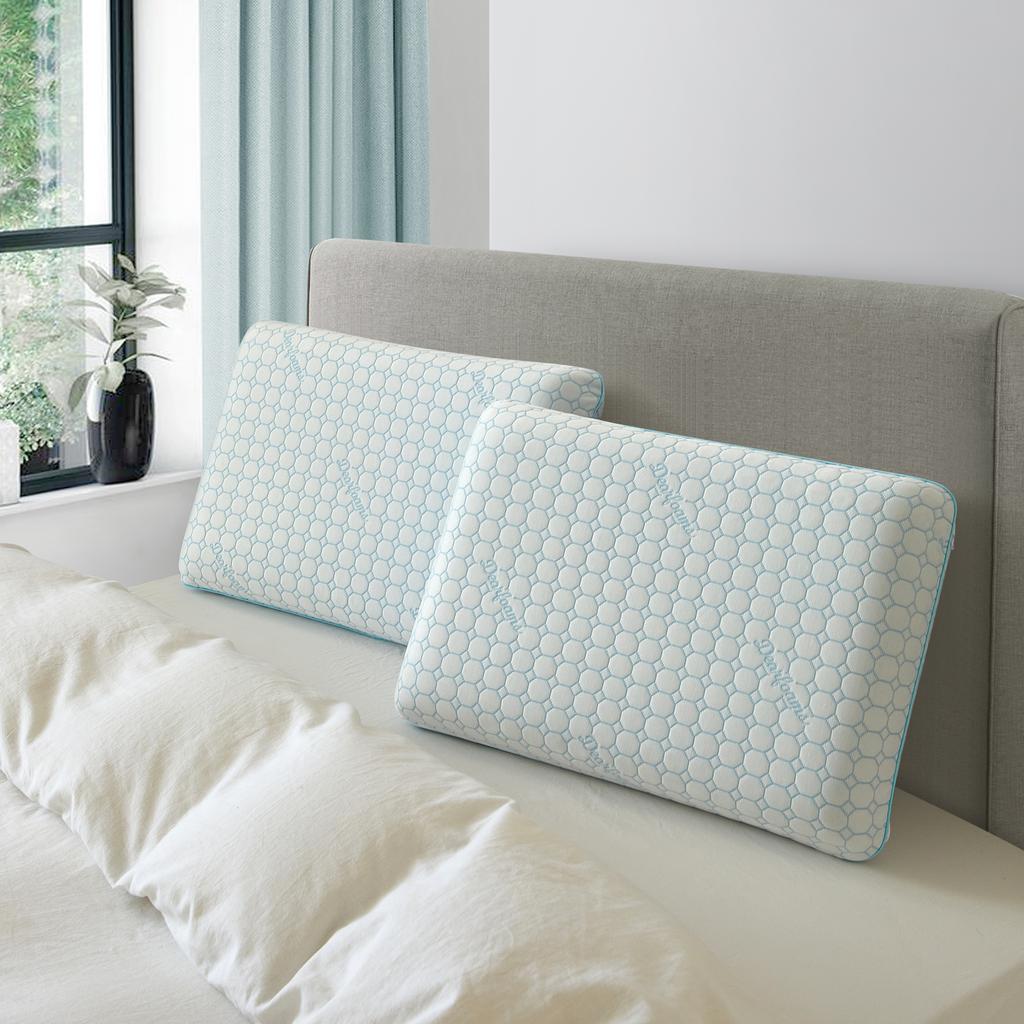 Right Arrow Dearfoam Viscoelastic Foam Cooling Memory Foam Pillow 40.6 cm x 61 cm / 16“ x 24”